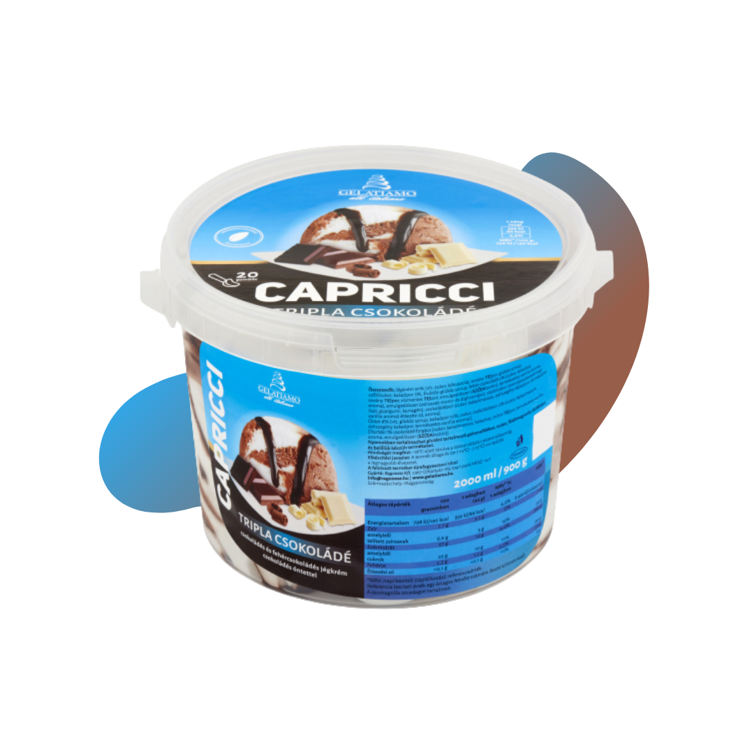 Gelatiamo Capricci
Tripla Csokoládé Jégkrém