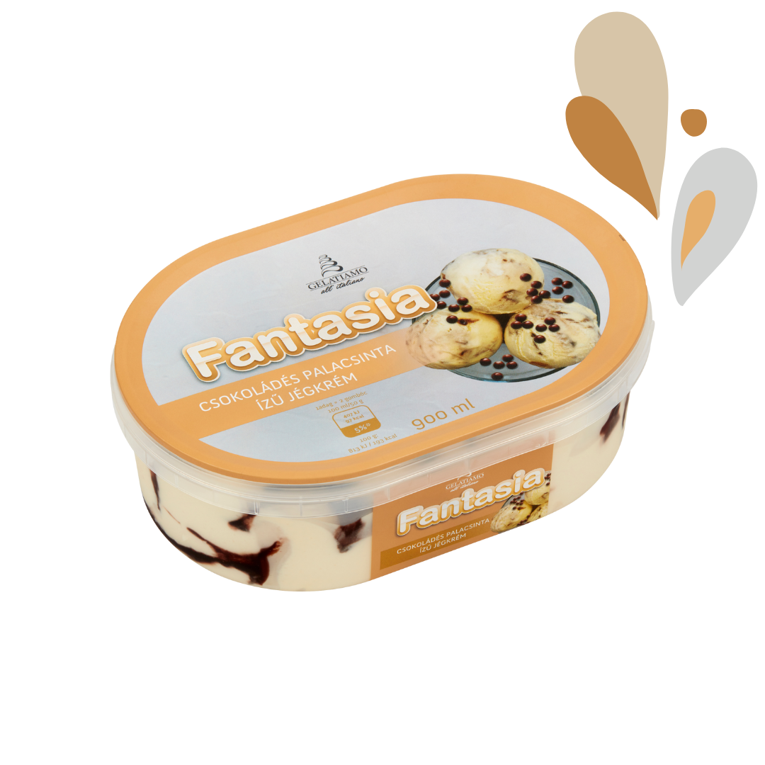 Gelatiamo Fantasia Csokoládés Palacsinta Jégkrém